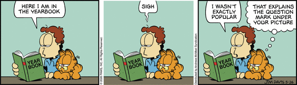 Garfield comic strip for Tuesday, May 26, 2026