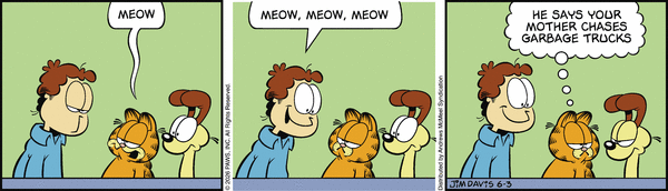 Garfield comic strip for Wednesday, June 3, 2026