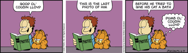 Garfield comic strip for Tuesday, June 9, 2026