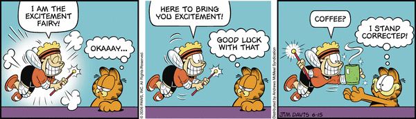 Garfield comic strip for Monday, June 15, 2026