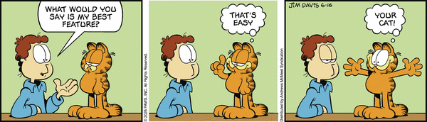 Garfield comic strip for Tuesday, June 16, 2026