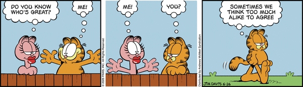 Garfield comic strip for Friday, June 26, 2026