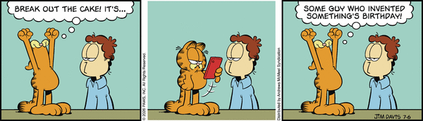 Garfield comic strip for Monday, July 6, 2026