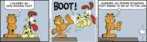 Garfield comic strip for Wednesday, July 8, 2026