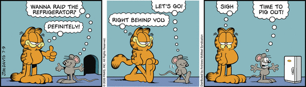 Garfield comic strip for Thursday, July 9, 2026
