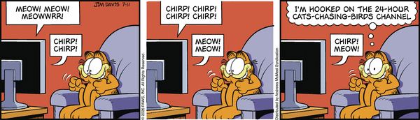 Garfield comic strip for Saturday, July 11, 2026