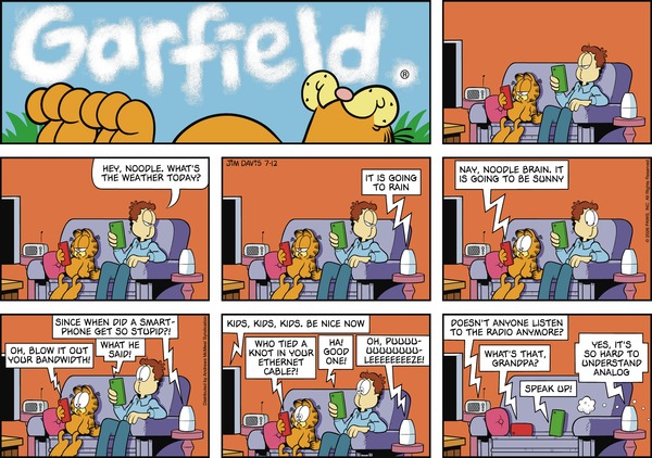 Garfield comic strip for Sunday, July 12, 2026