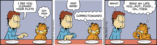 Garfield comic strip for Tuesday, July 14, 2026