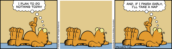 Garfield comic strip for Monday, July 20, 2026