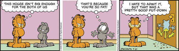 Garfield comic strip for Tuesday, July 21, 2026