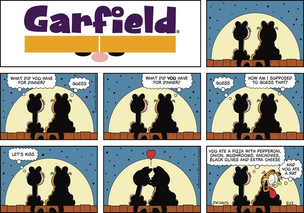 Garfield comic strip for Sunday, August 23, 2026