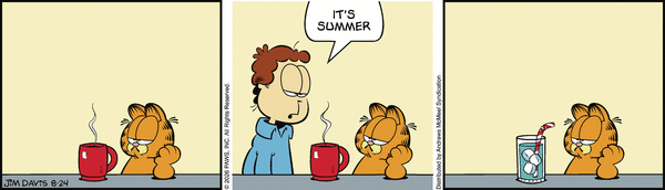Garfield comic strip for Monday, August 24, 2026