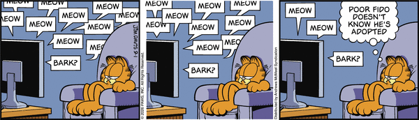 Garfield comic strip for Tuesday, September 1, 2026