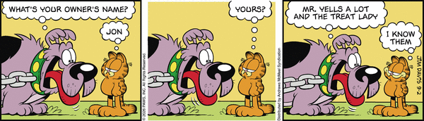 Garfield comic strip for Wednesday, September 2, 2026