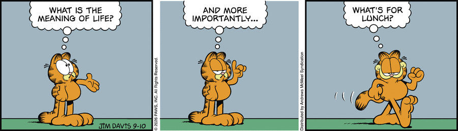 Garfield comic strip for Thursday, September 10, 2026